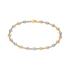 Armkette Gold 585 tricolor