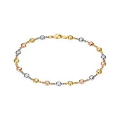 Armkette Gold 585 tricolor