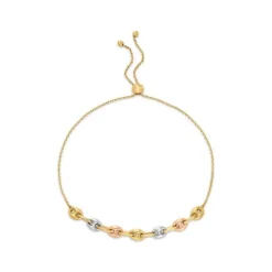 Armkette Gold 585 tricolor