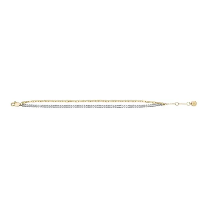 Armkette "Heritage" Stahl tlw. gold ionenplattiert