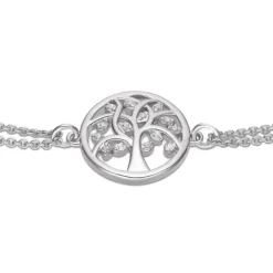 Armkette "Lebensbaum" Silber 925 Zirkonia