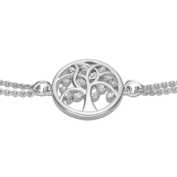Armkette "Lebensbaum" Silber 925 Zirkonia