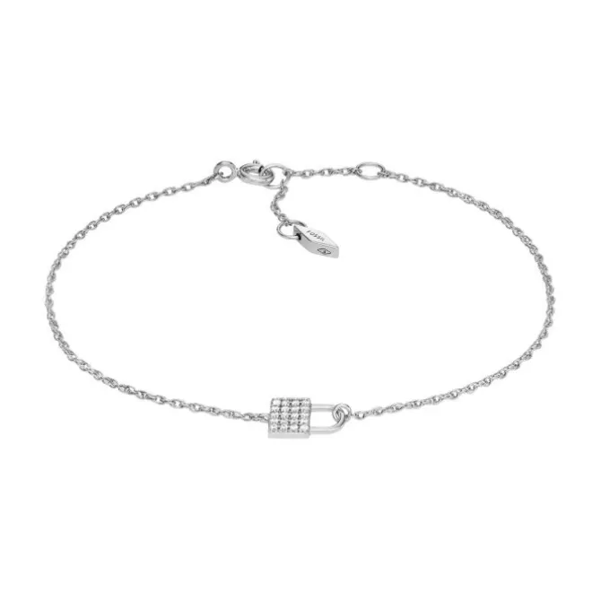 Armkette "Lock" Silber 925 Imitationssteine