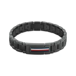 Armkette "Mason" Stahl schwarz ionenplattiert