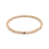 Armkette "Metal Beads" Stahl ros&eacute; ionenplattiert