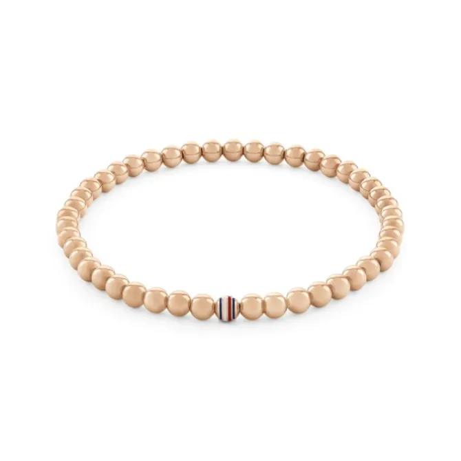 Armkette "Metal Beads" Stahl rosé ionenplattiert