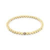 Armkette "Metal Beads" Stahl gold ionenplattiert
