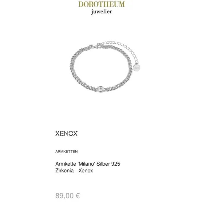 Armkette "Milano" Silber 925 Zirkonia