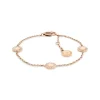 Armkette "Mini Crystals" Stahl ros&eacute; ionenplattiert