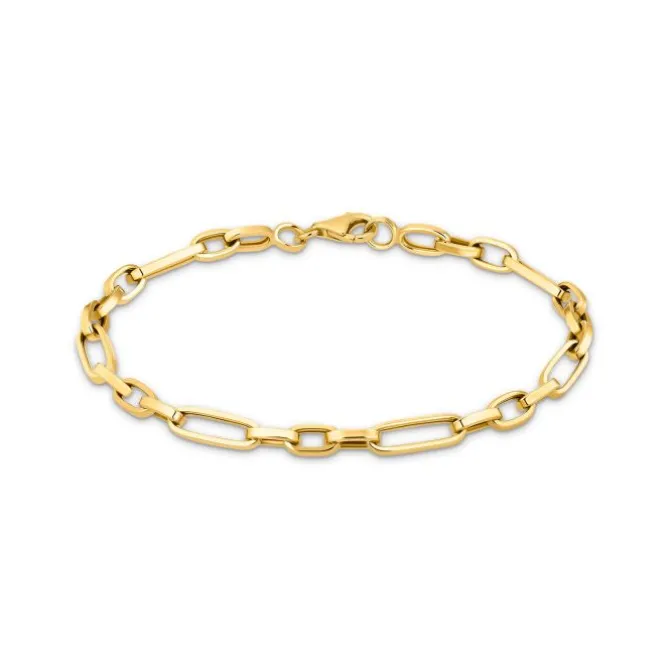 Armkette "paper clip" Gold 585