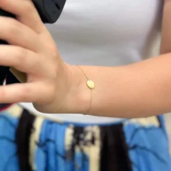 Armkette "Pl&auml;ttchen" Gold 585