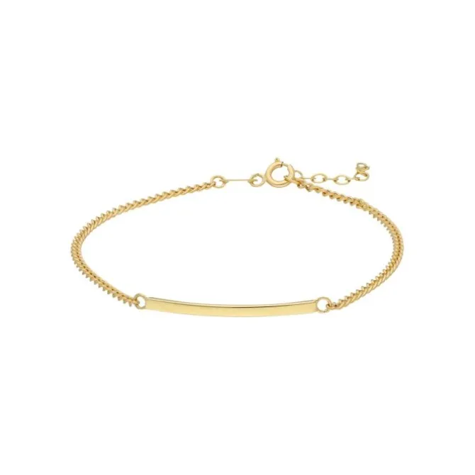 Armkette "Plättchen" Gold 585