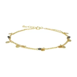 Armkette "Pl&auml;ttchen/K&uuml;gelchen" Gold 585