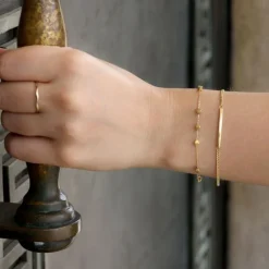 Armkette "Rhomben" Gold 585