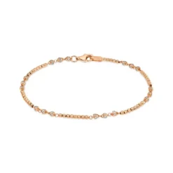 Armkette Ros&eacute;gold 585 Zirkonia