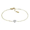 Armkette "Sadie" Stahl gold ionenplattiert Imitationsstein