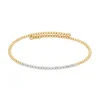 Armreif Gold 585 tlw. rhodiniert