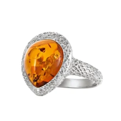 Bernstein Ring Silber 925