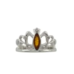 Bernstein Ring Silber 925 Zirkonia