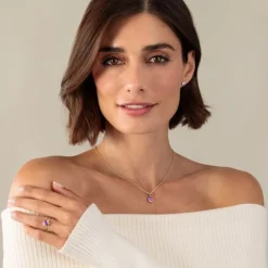 Brillant Amethyst Ring Gold 585