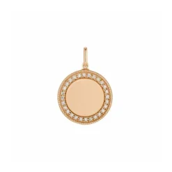 Brillant Anhänger "brilliant circle" Roségold 585 "Soft Peach"