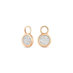 Brillant Anh&auml;nger f&uuml;r Creolen Ros&eacute;gold 585 "Soft Peach"