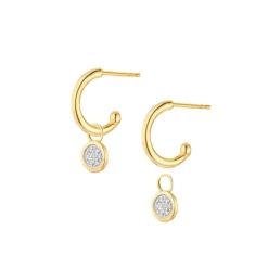 Brillant Anh&auml;nger f&uuml;r Creolen Gold 585