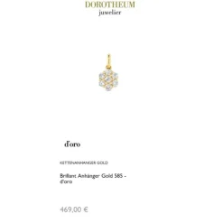 Brillant Anh&auml;nger Gold 585