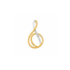 Brillant Anh&auml;nger Gold 585 tlw. rhod.
