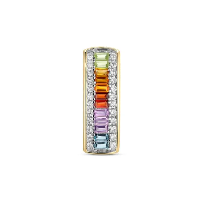 Brillant Anhänger "rainbow" Gold 585