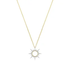 Brillant Anh&auml;nger "Sonne" Gold 585