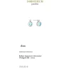 Brillant Aquamarin Ohrstecker Wei&szlig;gold 585