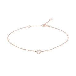Brillant Armkette "Herz" Ros&eacute;gold 585