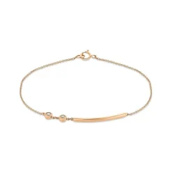 Brillant Armkette Ros&eacute;gold 585 "Soft Peach"
