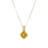 Brillant Citrin Collier Gold 585