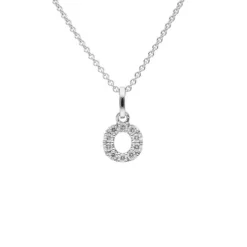 Brillant Collier "Buchstabe O" Weißgold 585