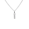 Brillant Collier "Buchstabe I" Wei&szlig;gold 585