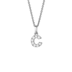 Brillant Collier "Buchstabe C" Weißgold 585