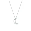 Brillant Collier "Mond" Wei&szlig;gold 585