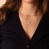 Brillant Collier "Tropfen" Wei&szlig;gold 585