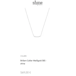 Brillant Collier Weißgold 585