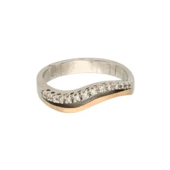 Brillant Damenring Wei&szlig;gold 585 - Gr. 57 - Privatbesitz