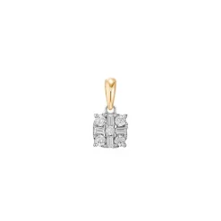 Brillant Diamant Anh&auml;nger Ros&eacute;gold 585 "Soft Peach"