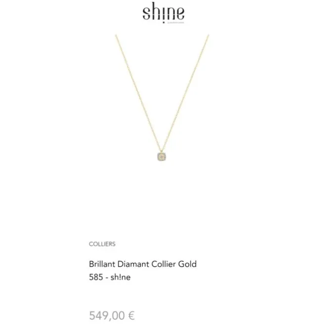 Brillant Diamant Collier Gold 585