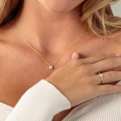 Brillant Diamant Collier Gold 585