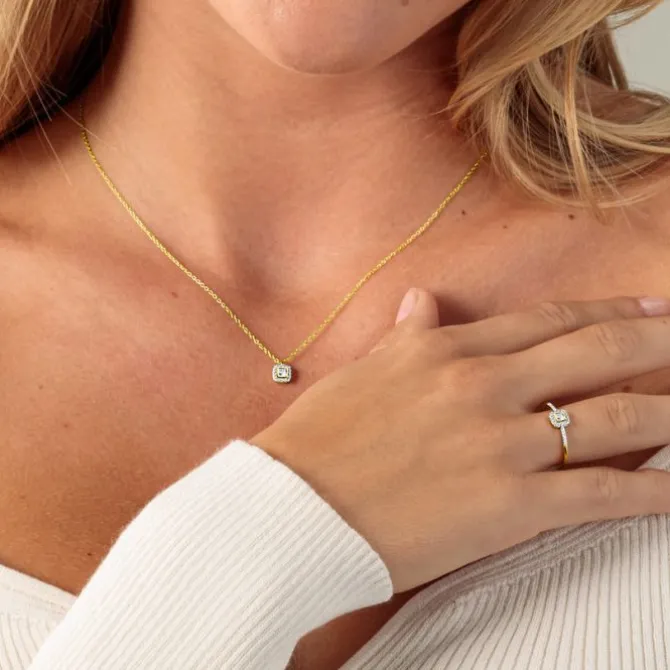 Brillant Diamant Collier Gold 585