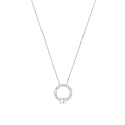 Brillant Diamant Collier Wei&szlig;gold 585