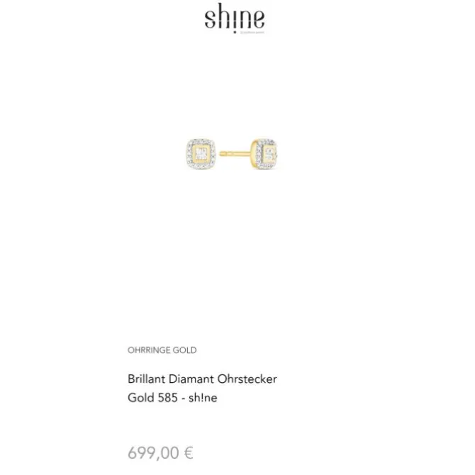 Brillant Diamant Ohrstecker Gold 585