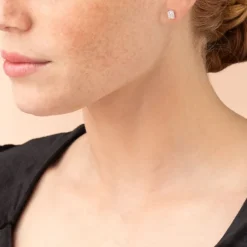 Brillant Diamant Ohrstecker Wei&szlig;gold 585