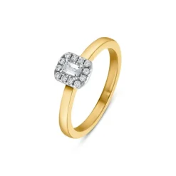 Brillant Diamant Ring Gold 585 bicolor